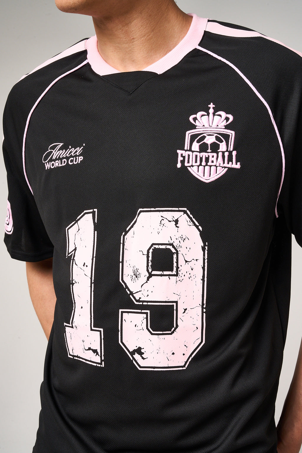 Miguel Football Jersey Black