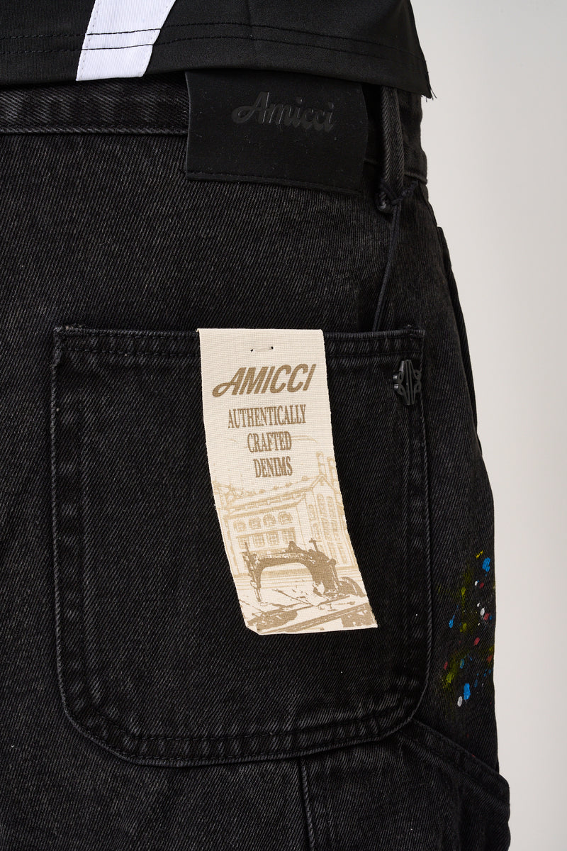 Allende Carpenter Denim Short Black