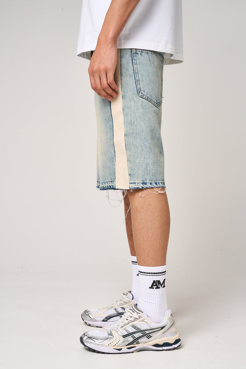 Maranello Tinted Blue Denim Shorts