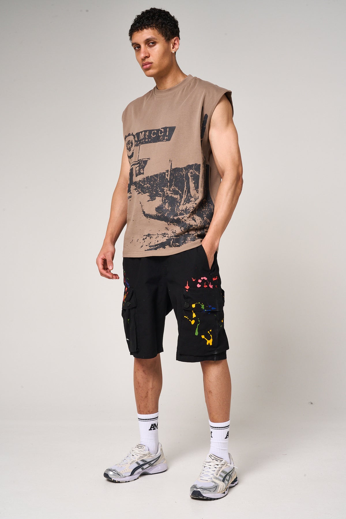 Route mouwloos t-shirt