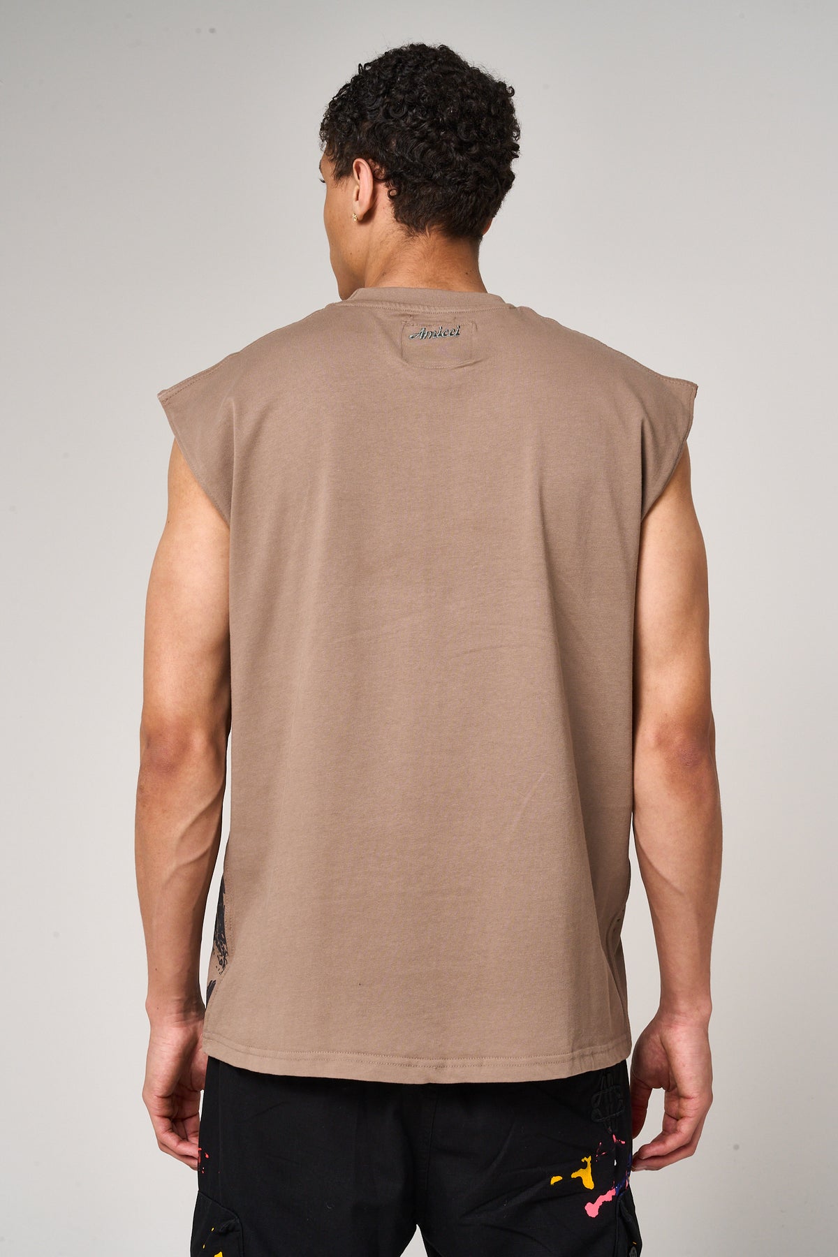 Route mouwloos t-shirt