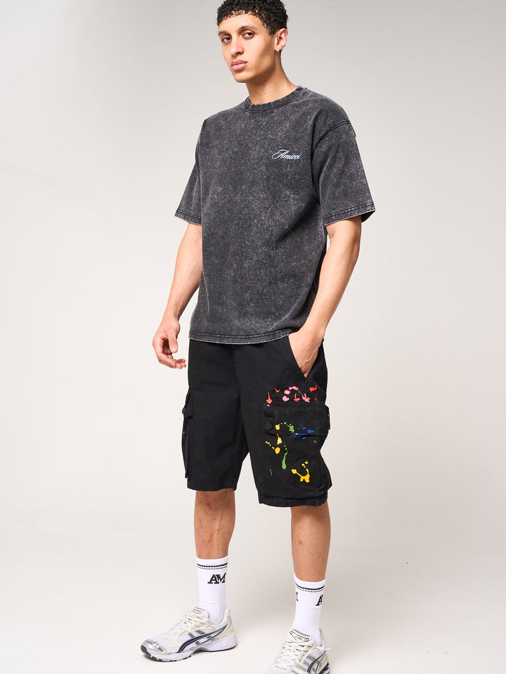 Colonel Cargo Shorts Black