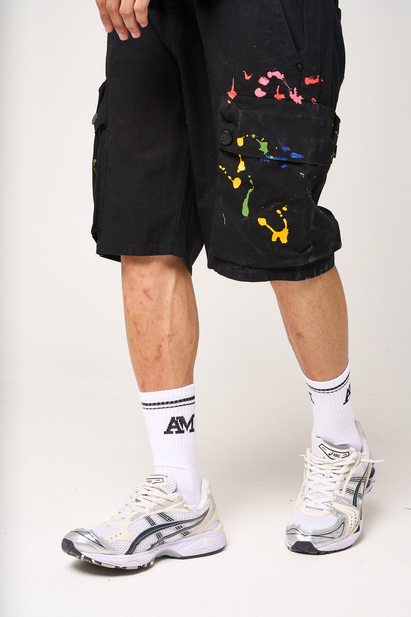 Colonel Cargo Shorts Black