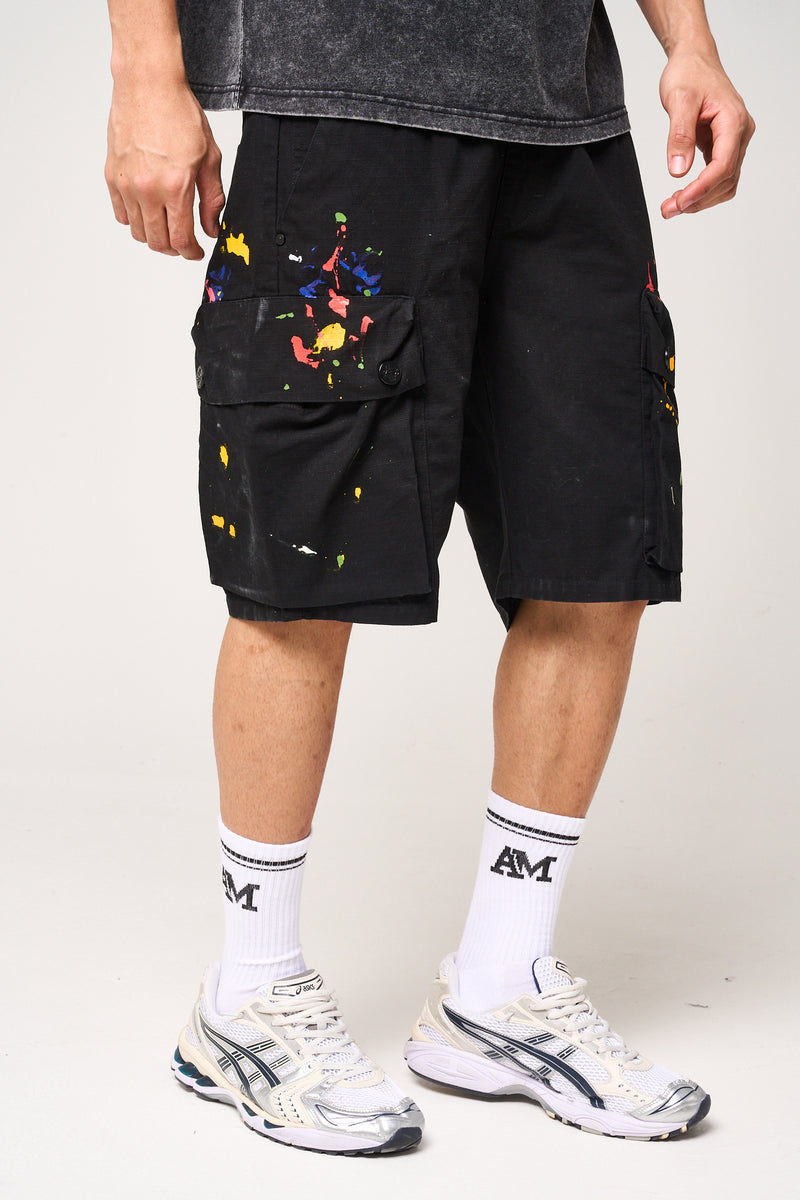 Colonel Cargo Shorts Black