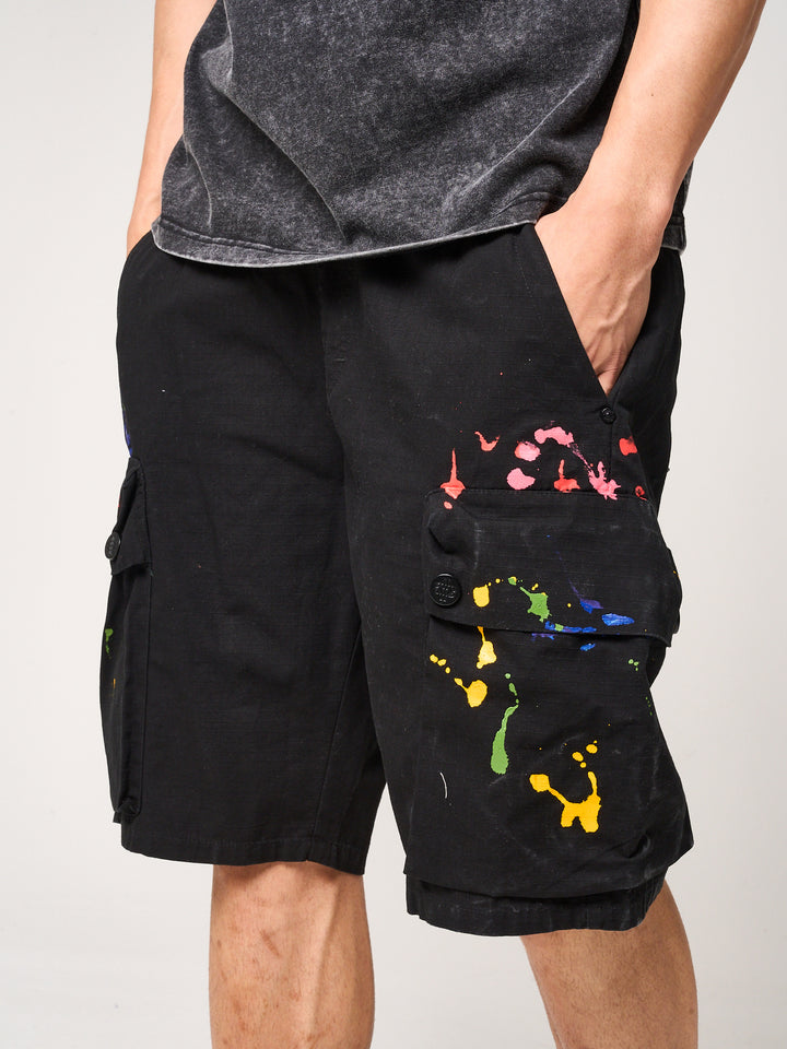 Colonel Cargo Shorts Black