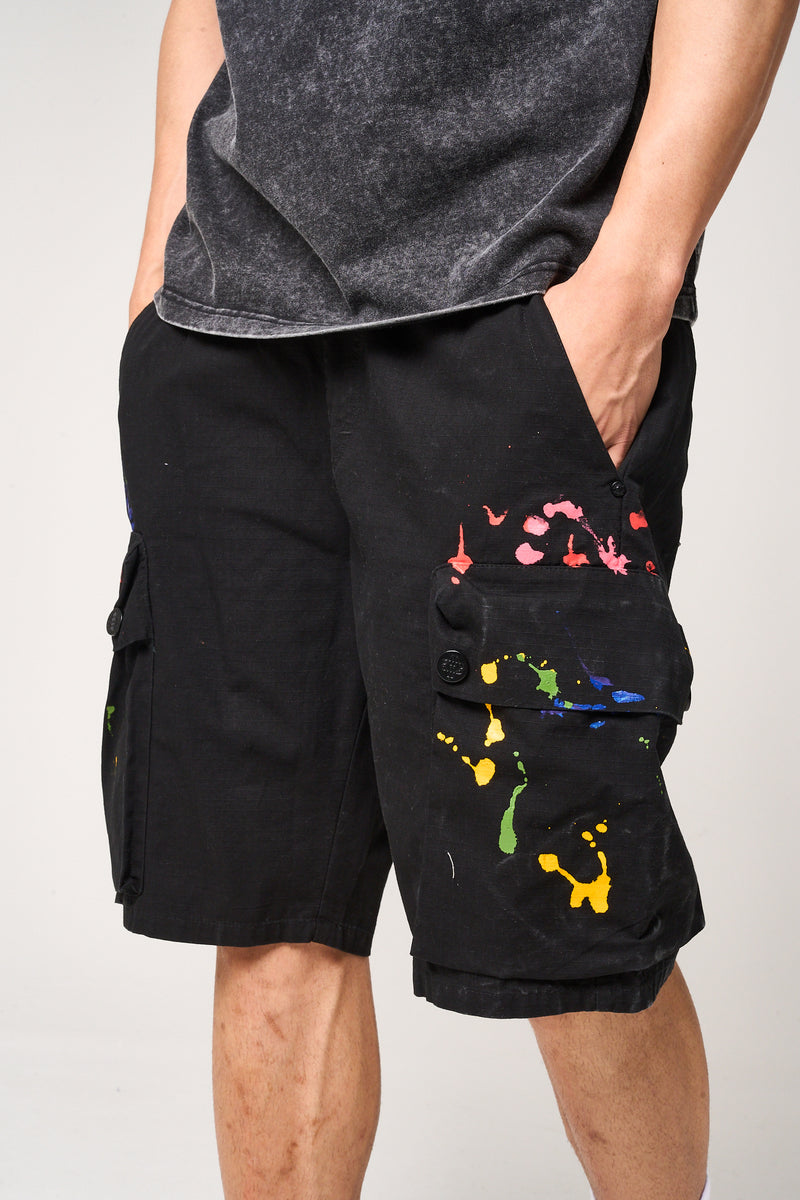 Colonel Cargo Shorts Black