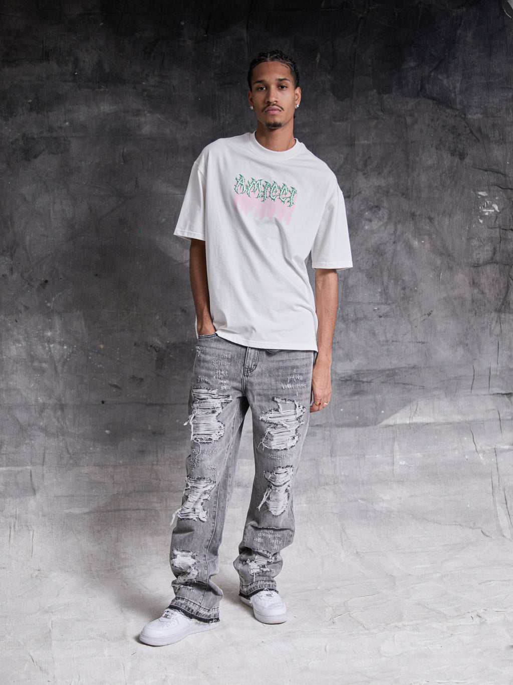 Sarrona Grey Washed Denim Jean