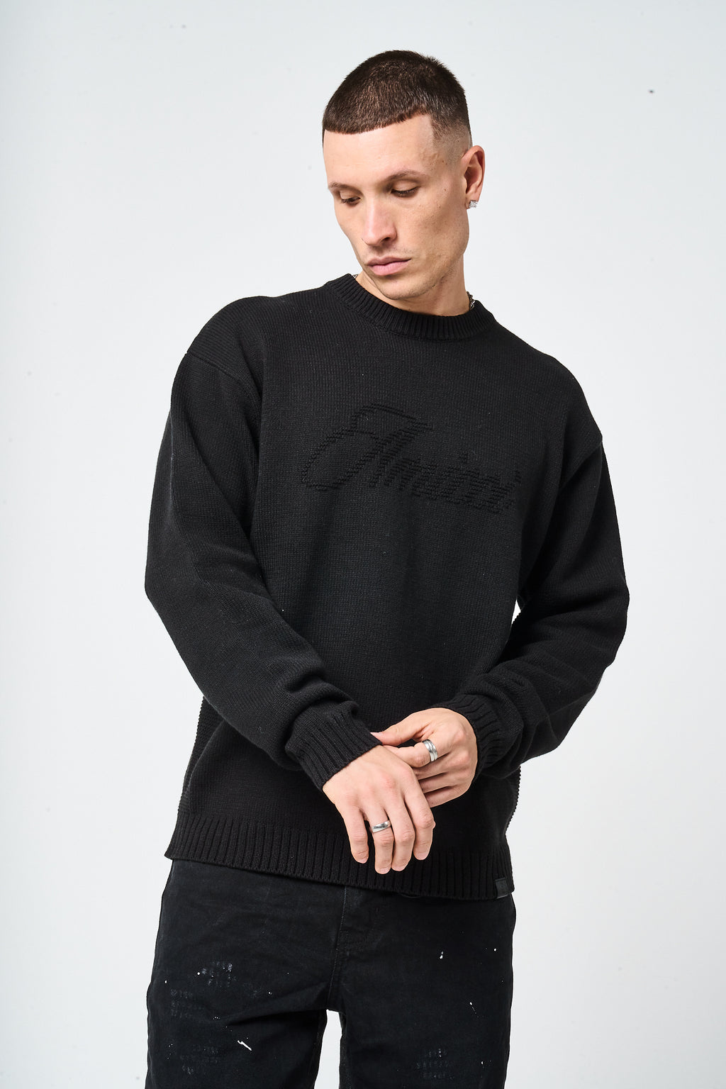 Trieste Black Logo Sweatshirt