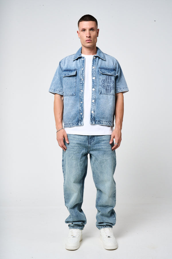 Keshi Denim Shirt Zwart