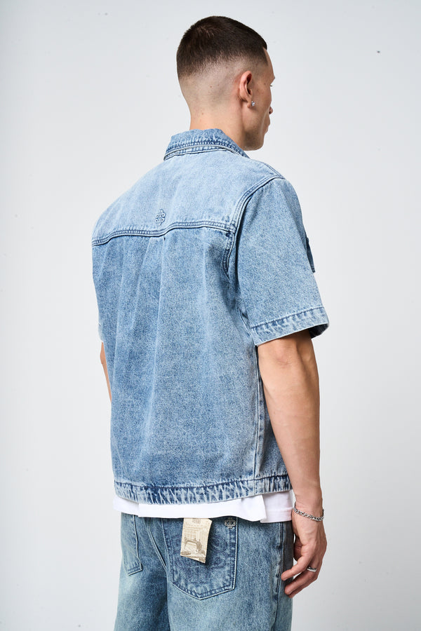 Keshi Denim Shirt Zwart