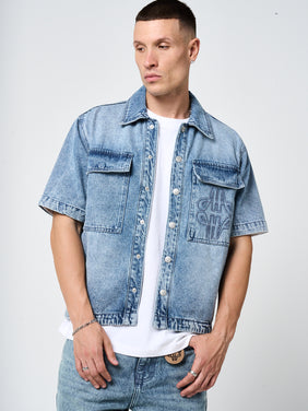 Keshi Denim Shirt Zwart