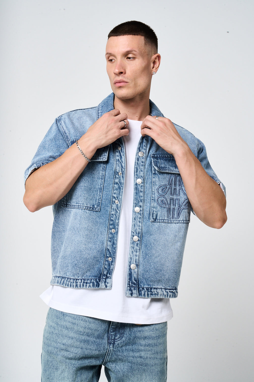 Keshi Denim Shirt Zwart