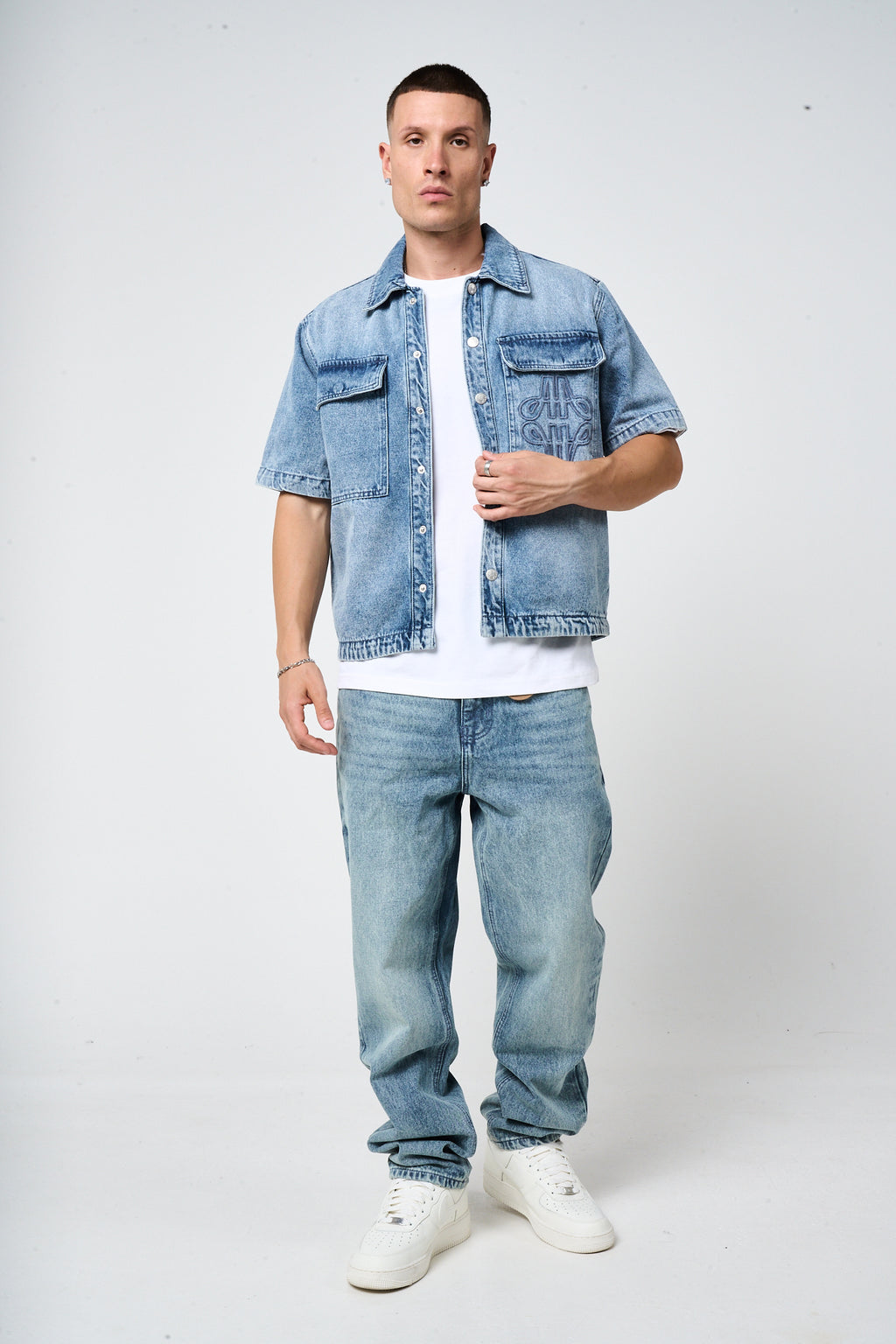 Keshi Denim Shirt Zwart