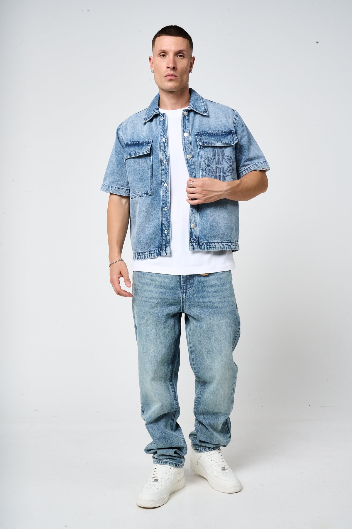 Lantana Mid Blue Denim Shirt