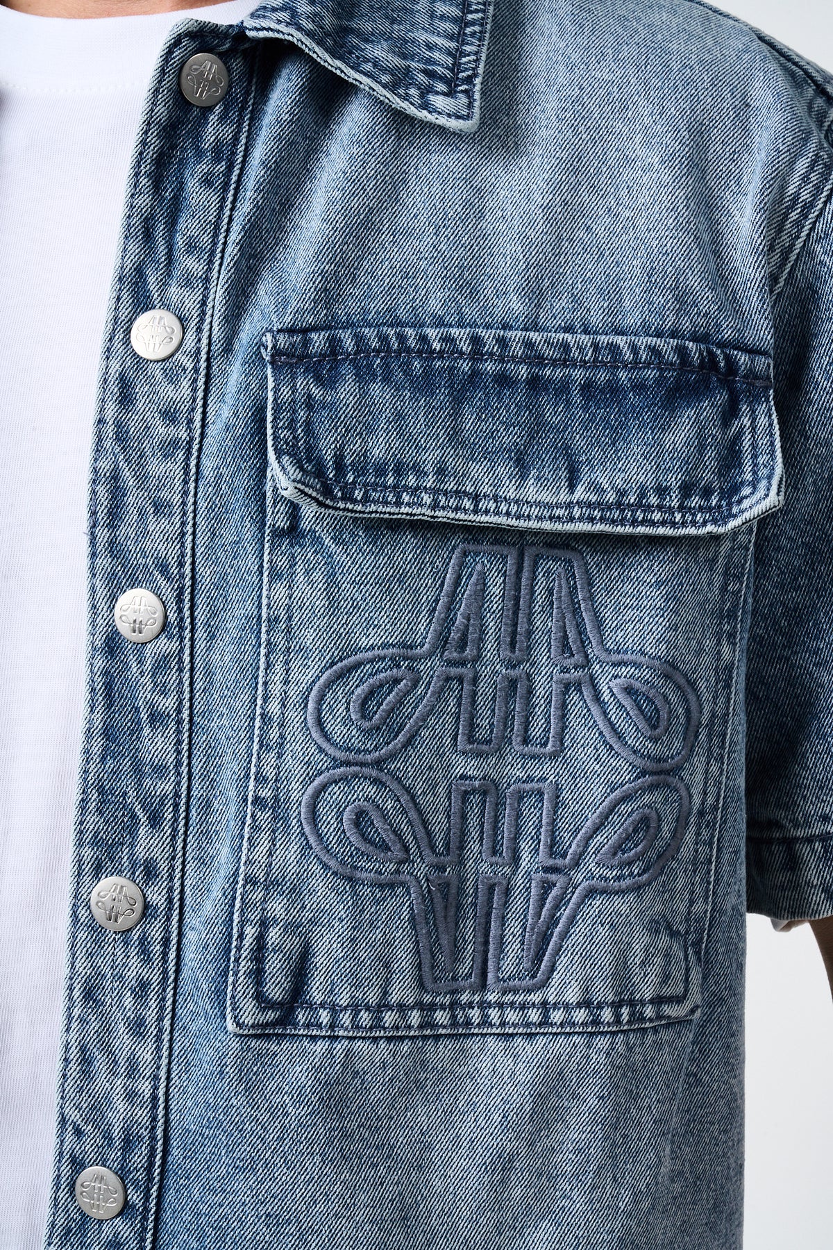 Lantana Mid Blue Denim Shirt