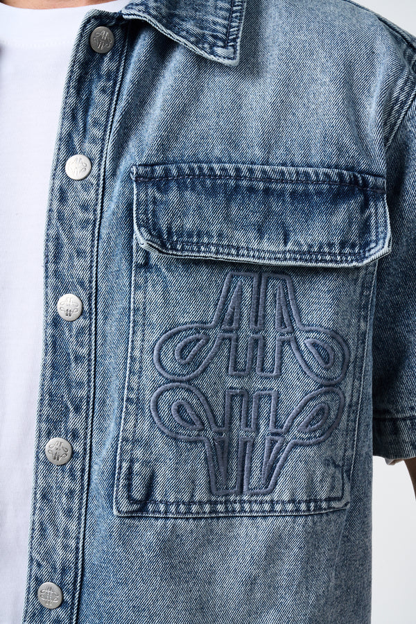 Keshi Denim Shirt Zwart