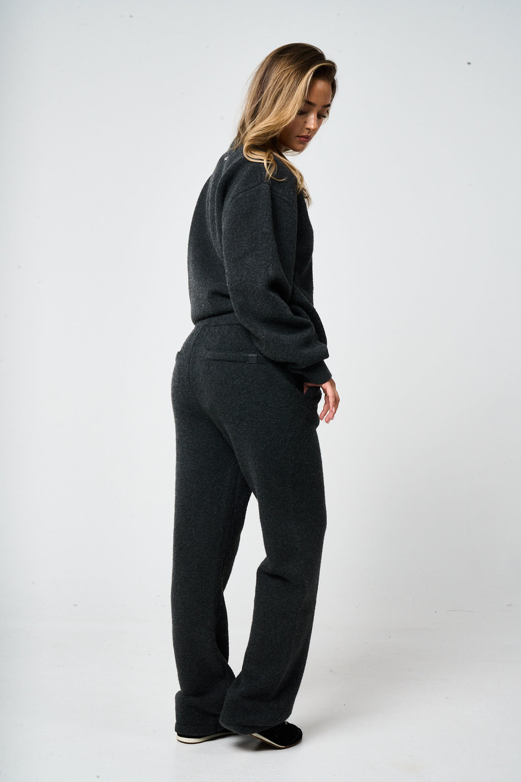 Dexter Charcoal Knitted Joggers