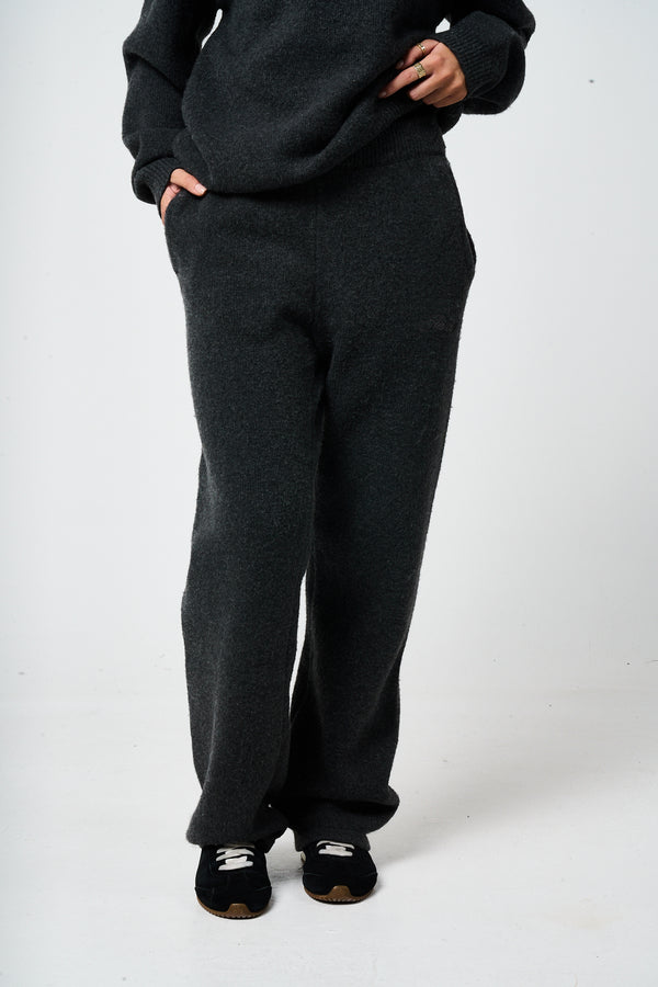 Dexter Charcoal Knitted Joggers