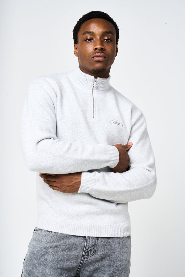 Dexter Grey Quarter Zip Sweatshirt