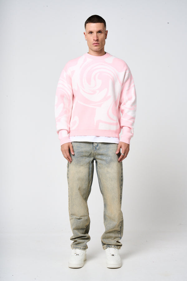 Pierce grijs gebreid sweatshirt