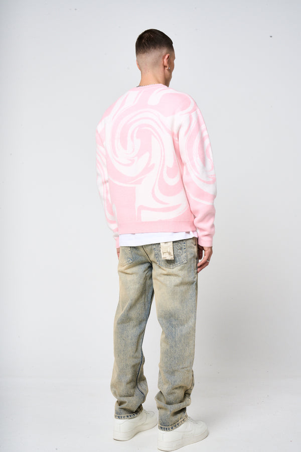 Pierce grijs gebreid sweatshirt