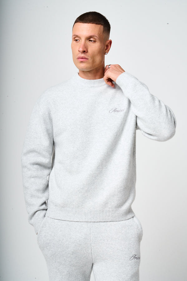 Dexter Grey Knitted Sweatshirt