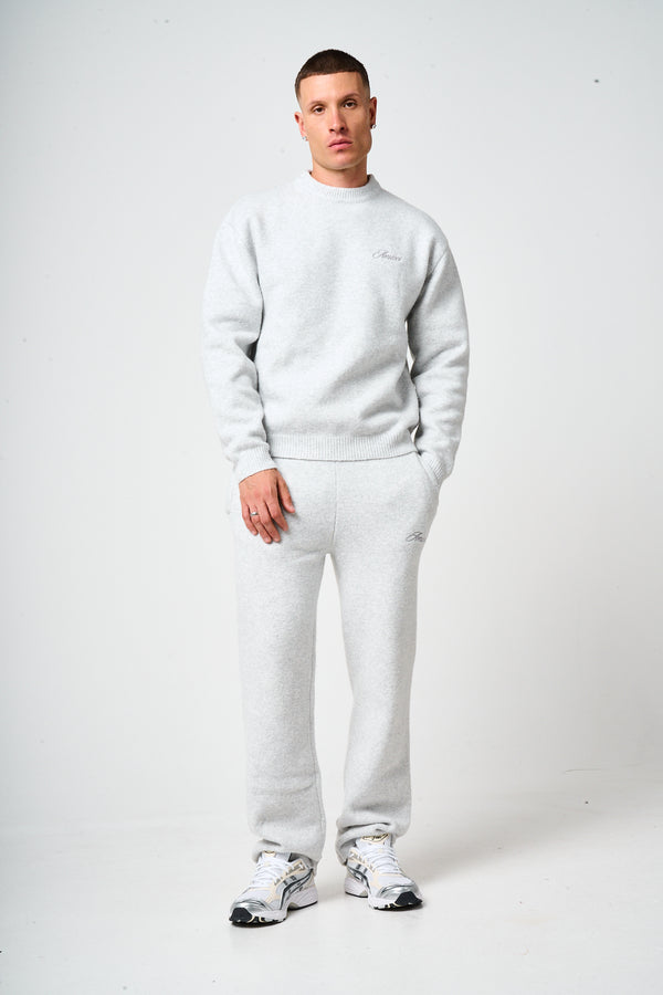 Dexter Grey Knitted Sweatshirt