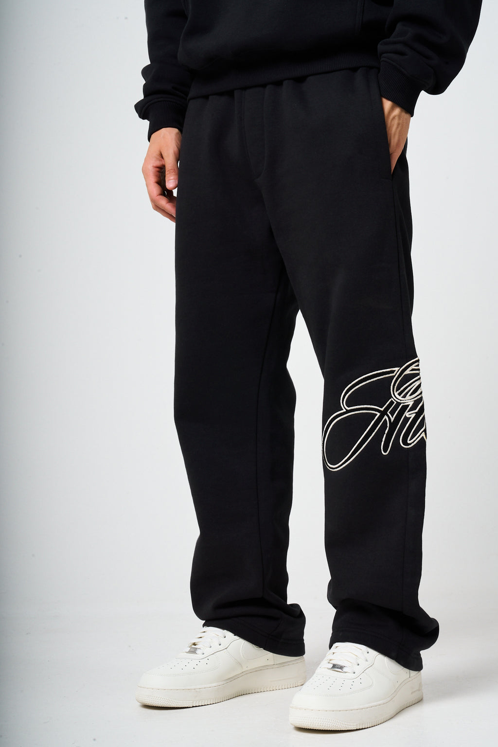 Torino Black Embroidery Jogger