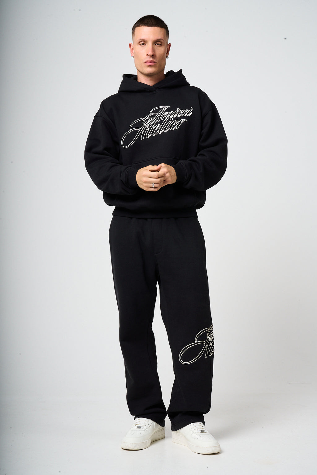 Torino Black Embroidery Jogger