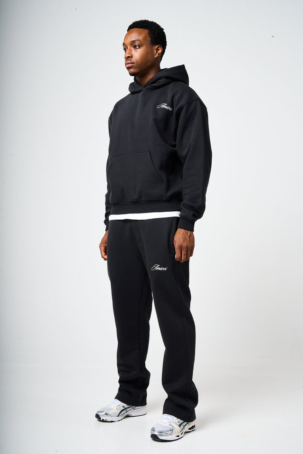 Doakes Black Logo Embroidery Jogger