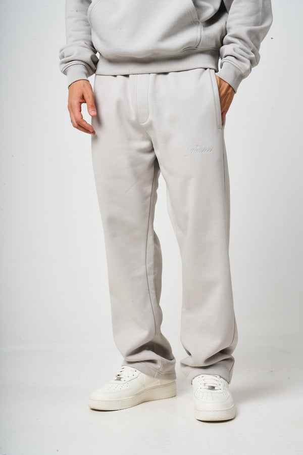 Doakes Light Grey Logo Embroidery Jogger