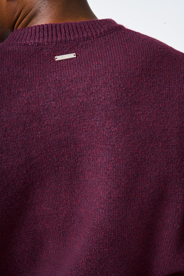 Dexter Burgundy Knitted Sweatshirt
