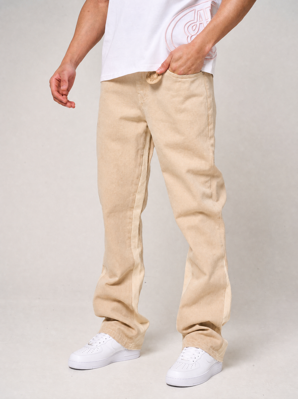 Maranello Beige Flare Jean