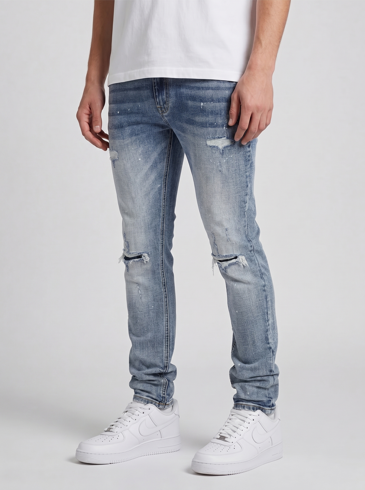 Caruso Blauwe Denim Jeans