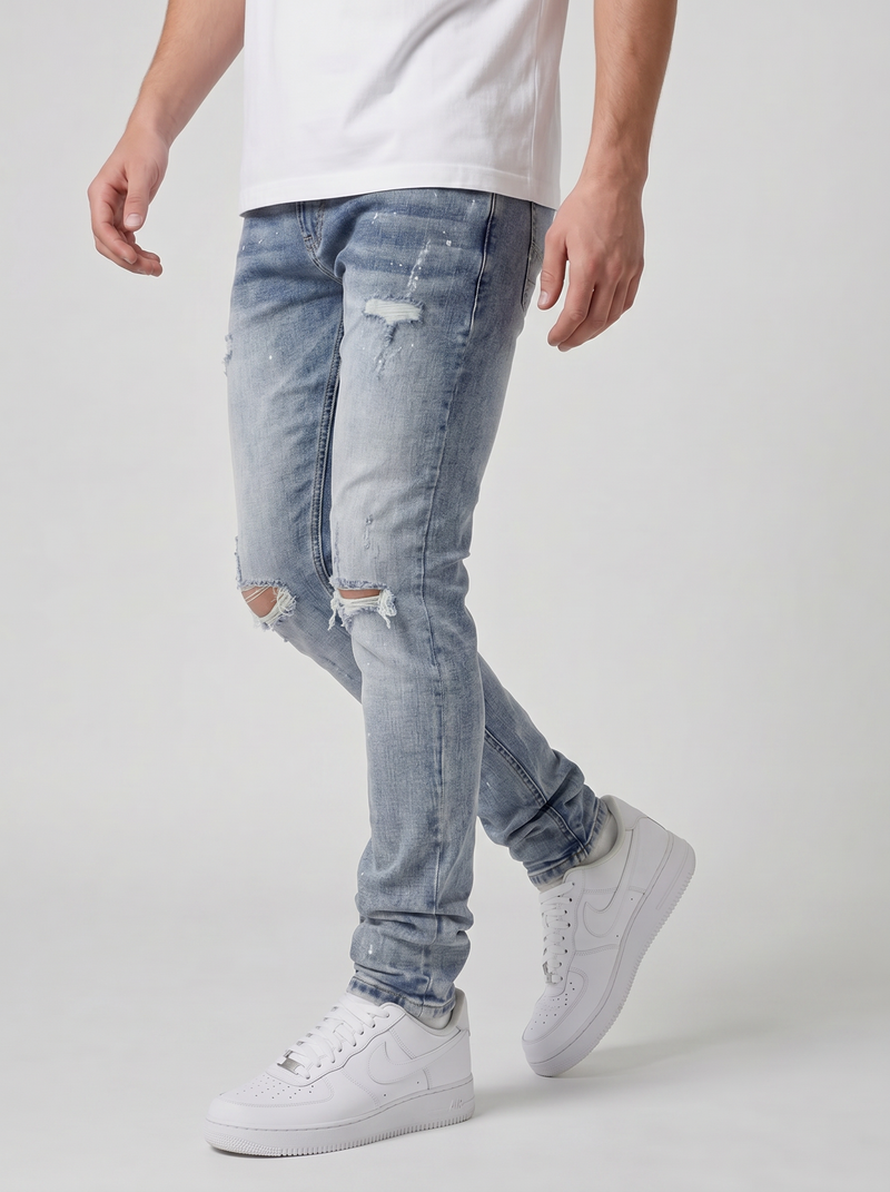 Caruso Blauwe Denim Jeans