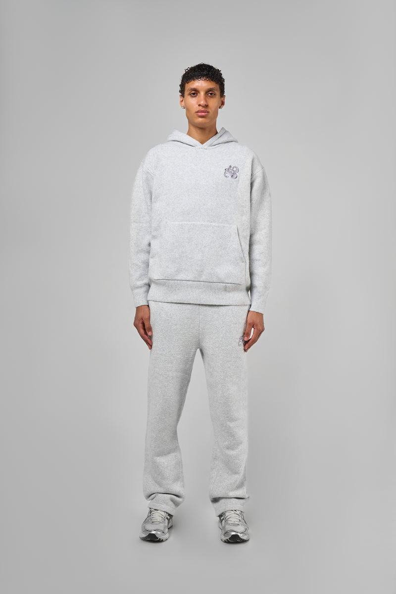 Amos Grijze Gebreide Hoodie