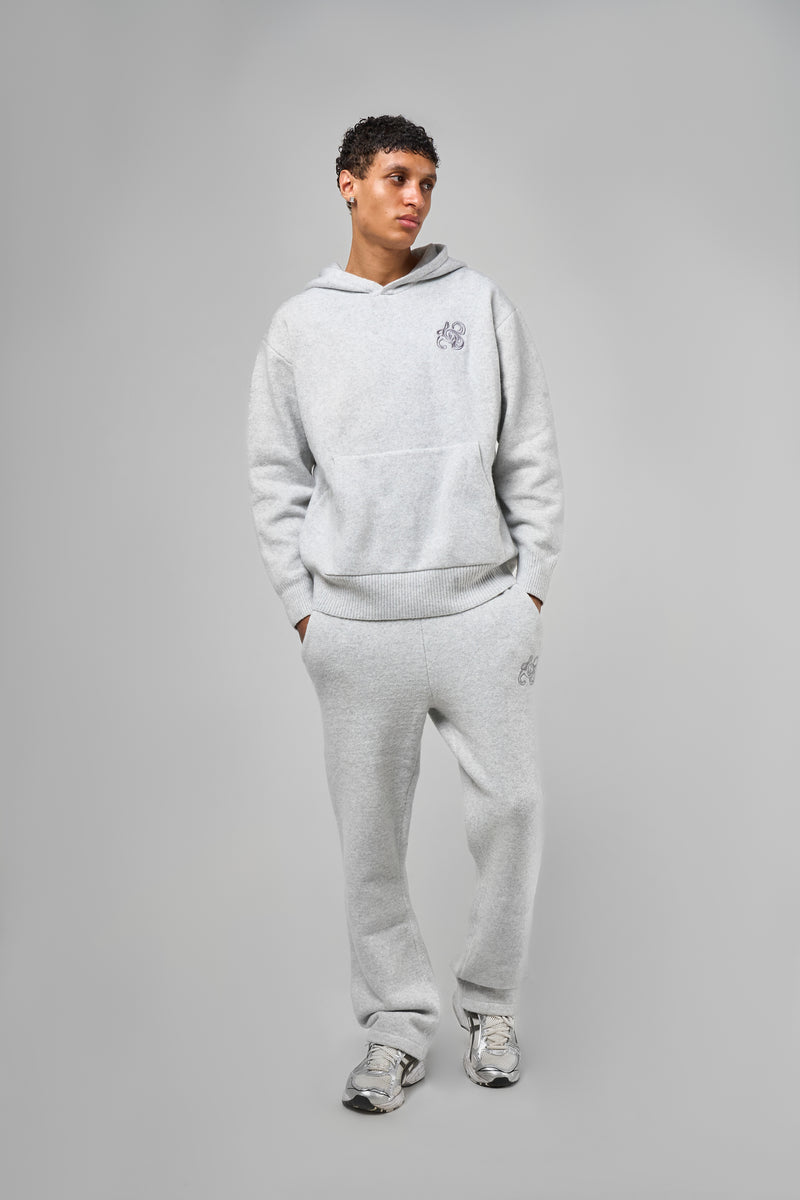 Amos Grijze Gebreide Joggingbroek