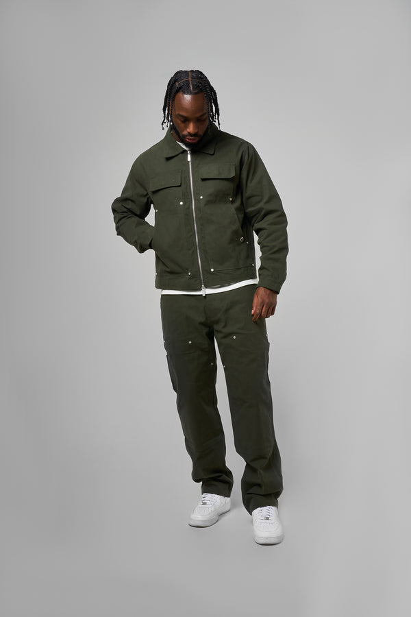 Wyatt Khaki Twill Pants