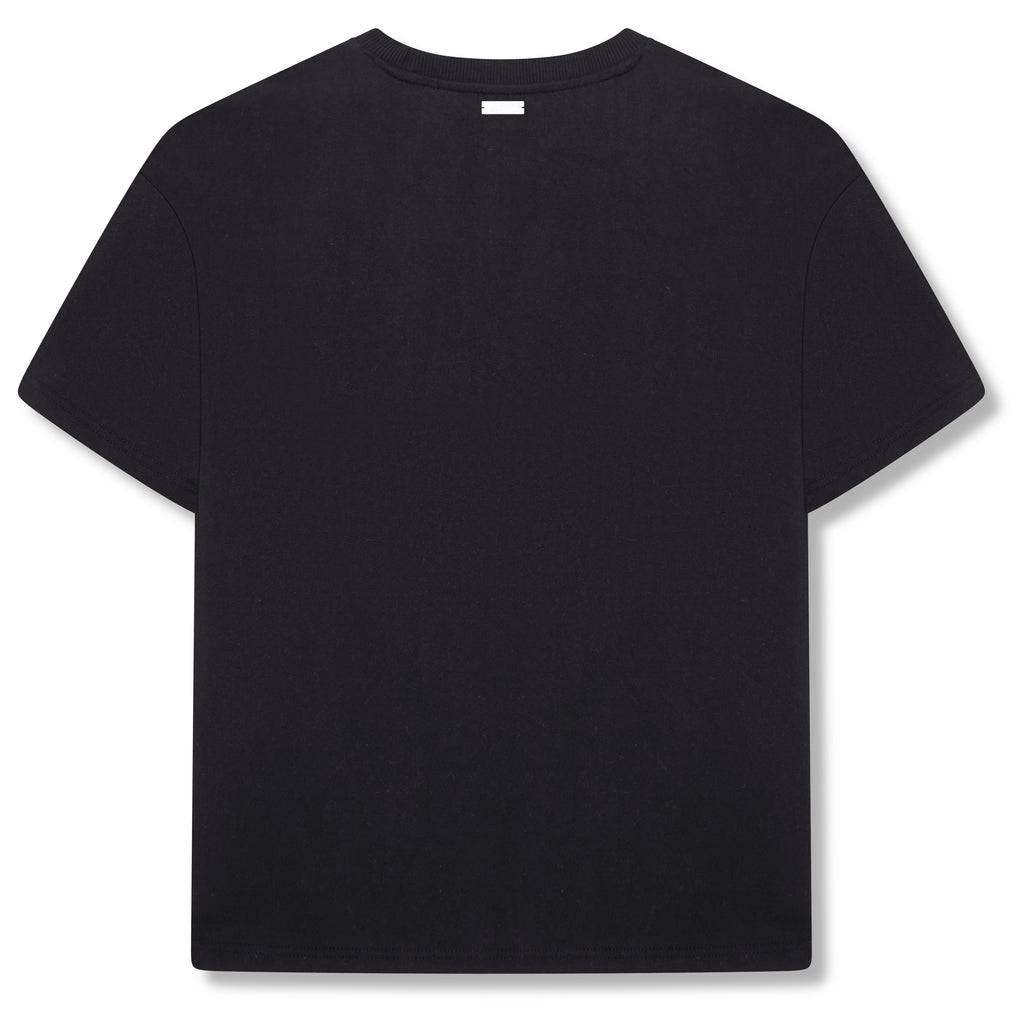Angeli Grafisch T-shirt Zwart