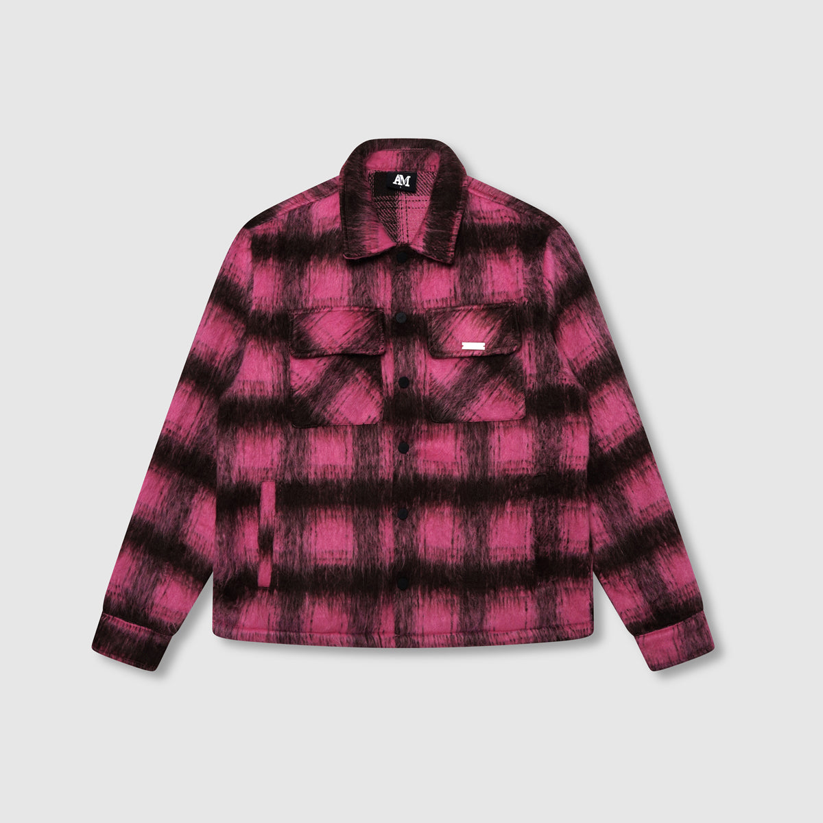 Gennaro Mohair Roze Shirt