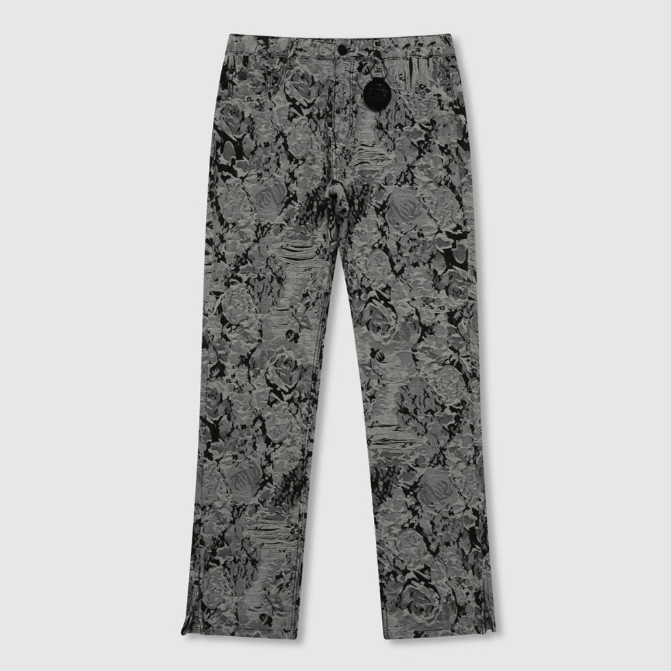 Amelio Jacquard Denim Jeans Zwart