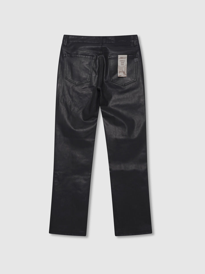Dario Zwarte Leren Broek