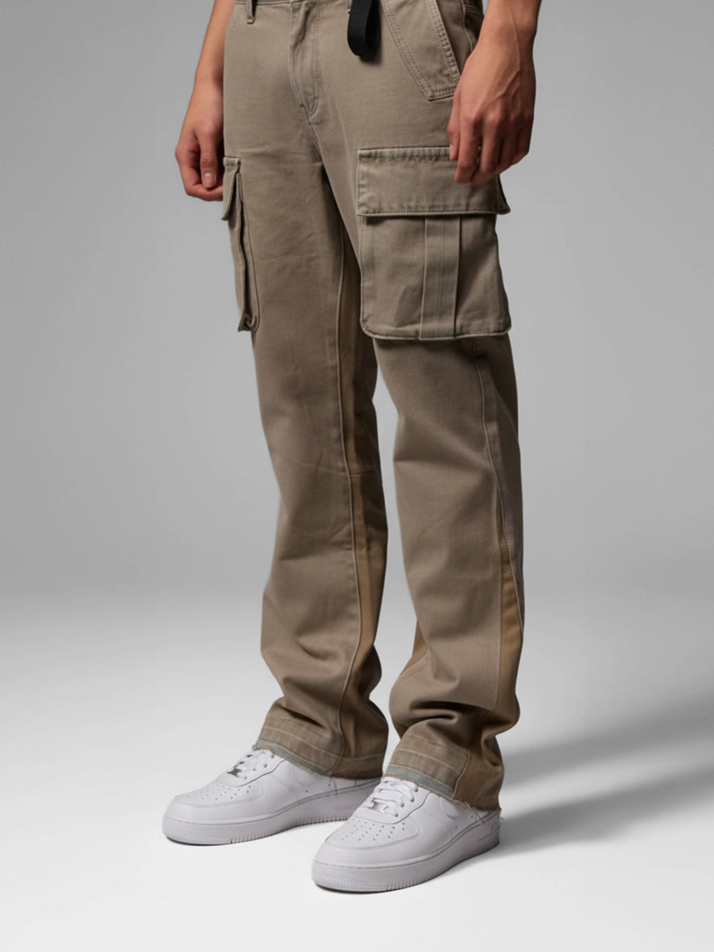 Renzo Flare Denim Jeans Zand