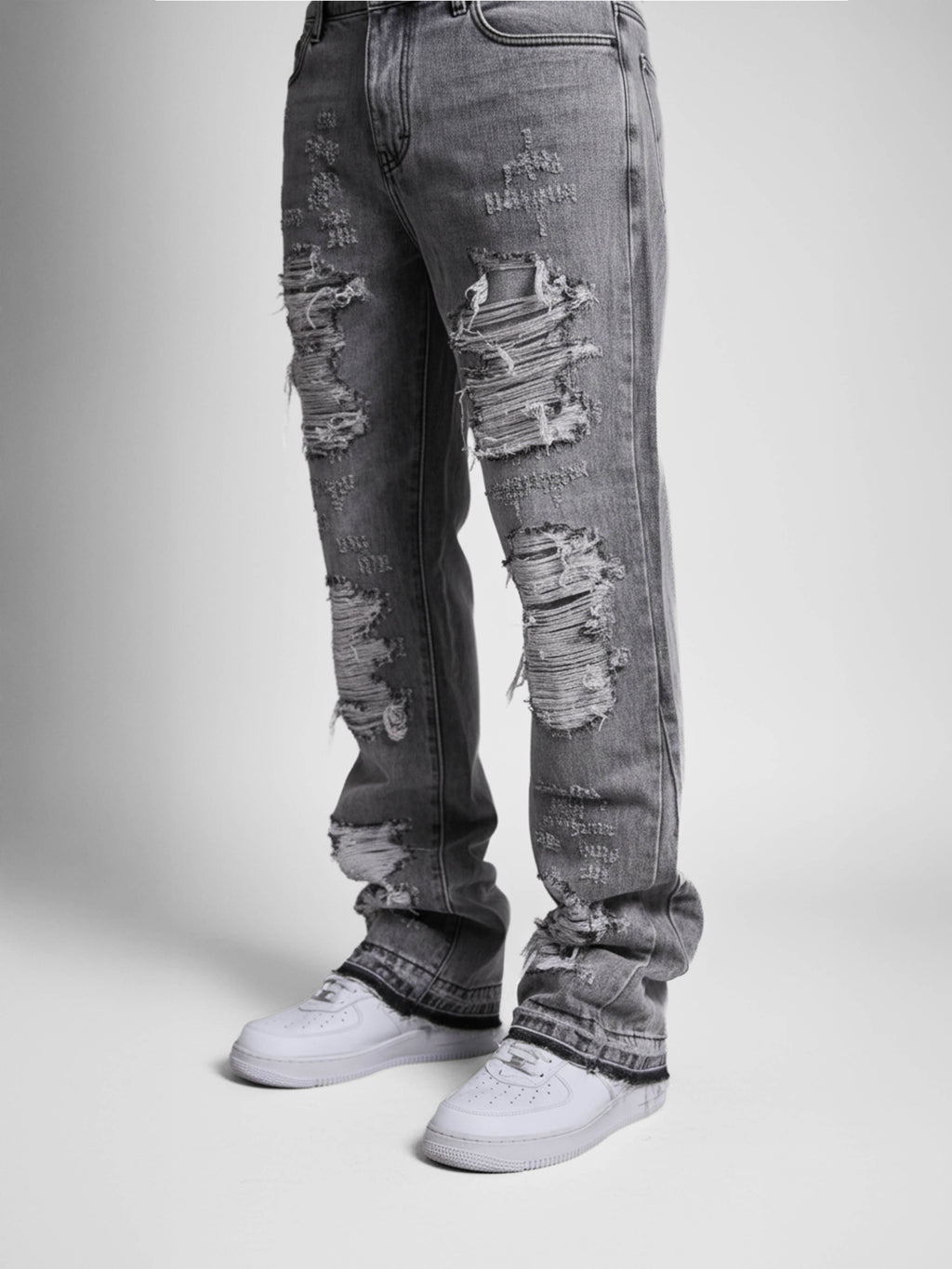 Sarrona Grey Washed Denim Jean