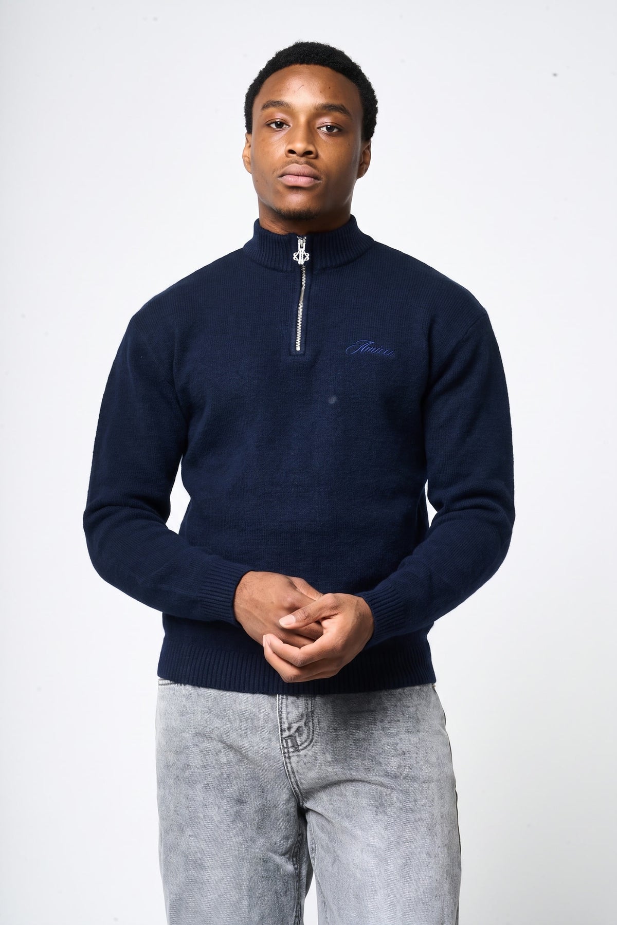Dexter Grijs Gebreid Sweatshirt