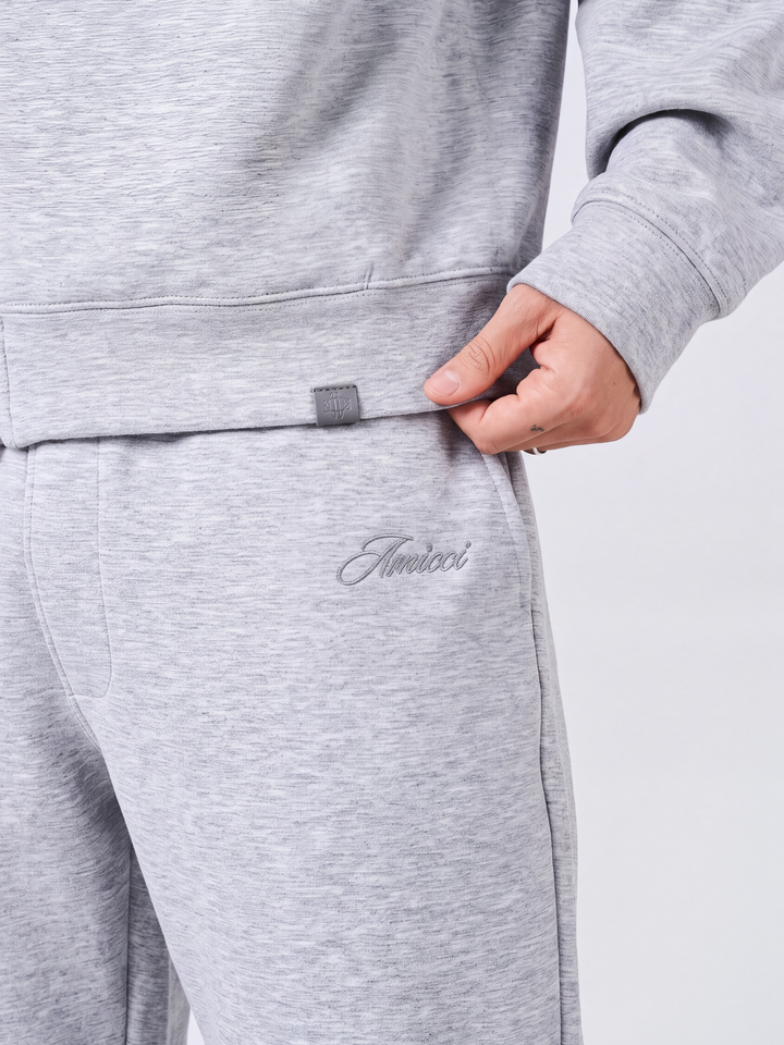 Atelier Scuba Quarter Zip Grey Sweatshirt