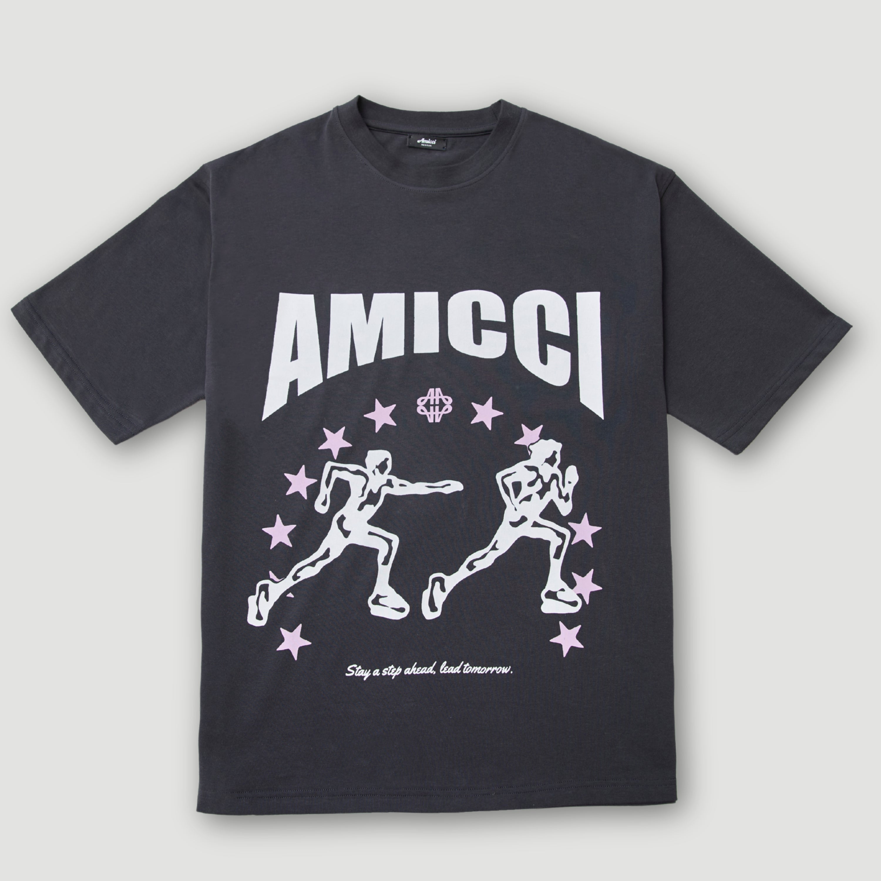 Direction Black Graphic T Shirt