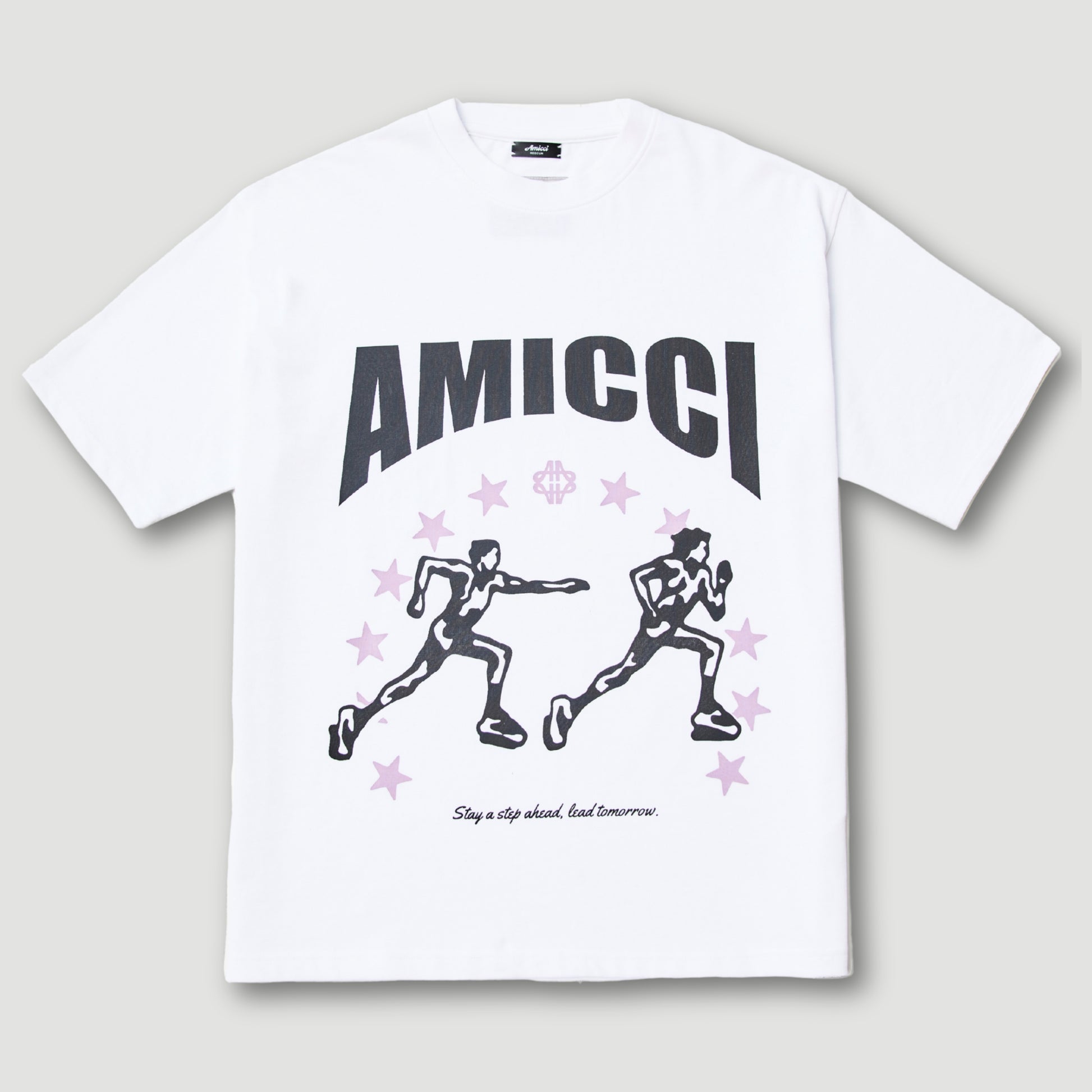 Direction White Graphic T Shirt