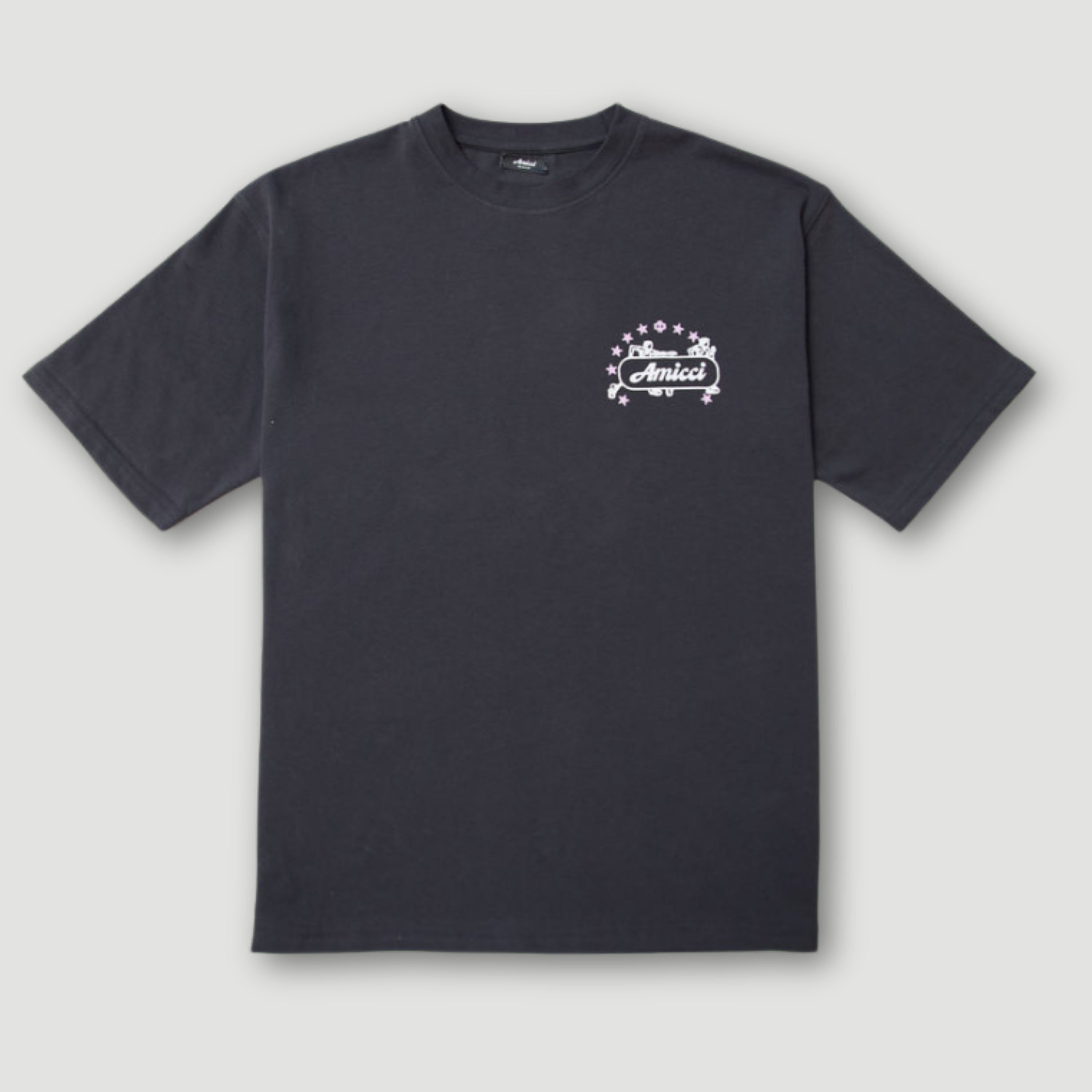 Hasten Grafisch T-shirt Zwart