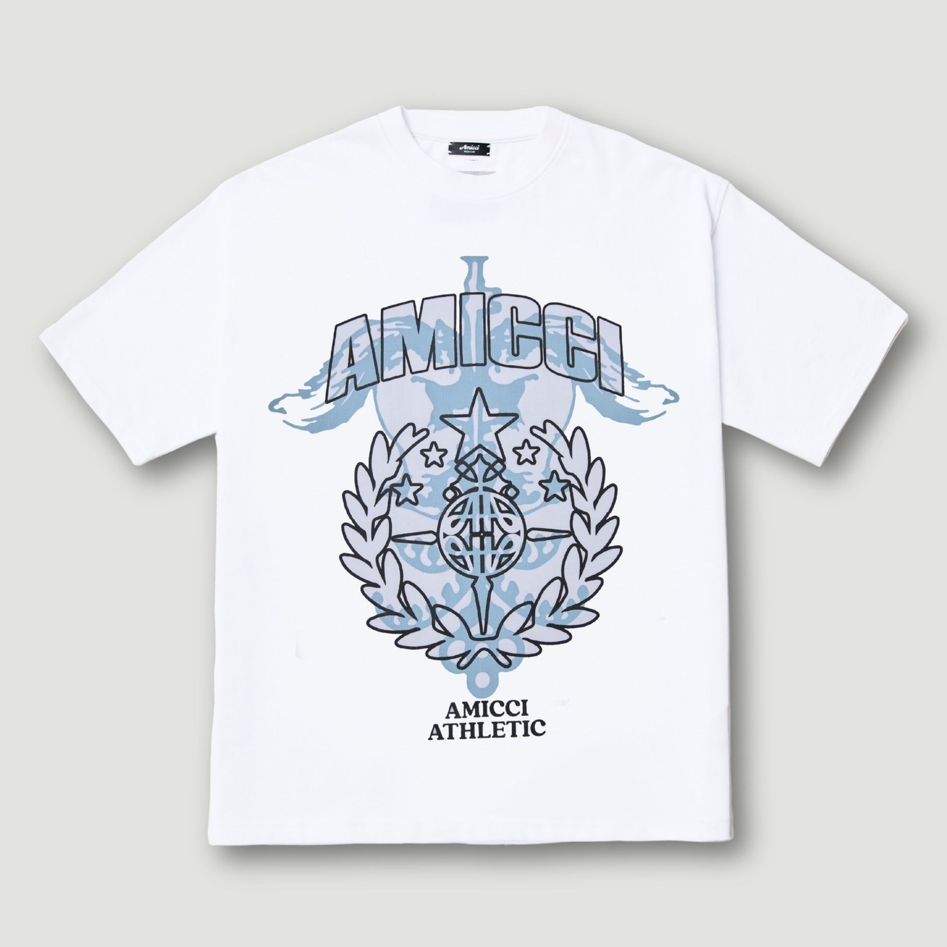 Parade T-shirt met blauwe opdruk